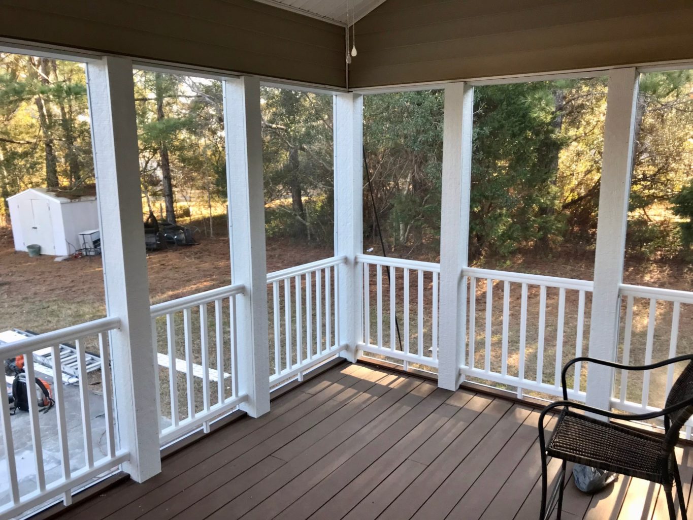 deck with timbertech and RDI railing